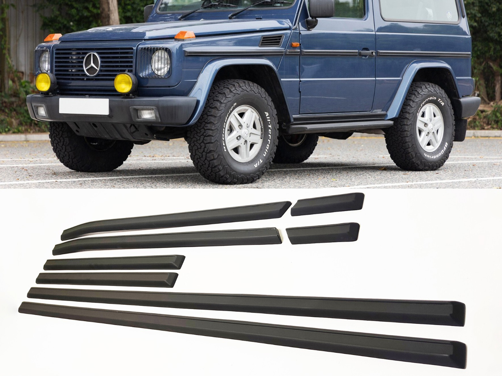 Fiberglass Side Moldings for Mercedes-Benz 3 Doors W463 G-Class